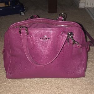 Coach burgundy cross body